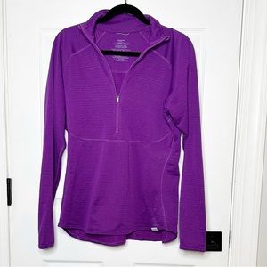 Patagonia Capilene 4 Expedition Weight Zip-Neck Long Sleeve Top Size XL Purple